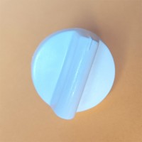 Ручка крана плиты "CEZARIS" ПГ 2150 белая, ножка 23мм.