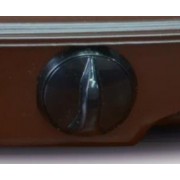 Ручка переключателя мощности "CEZARIS" ПЭ НД, коричневая для электроплит (ГФИР.753764.010-11)
