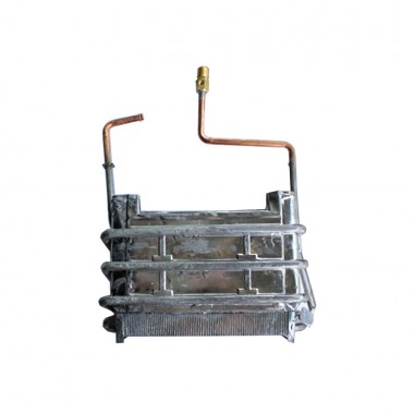 Теплообменник радиатор проточного газового водонагревателя, газовой колонки ВПГ "Оазис" 24кВт