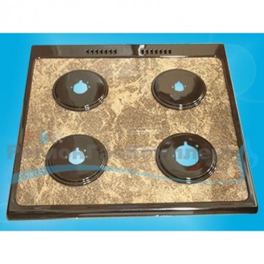 Стол газовой плиты GEFEST модели 1500 К19 (595*588 мм) коричневый мрамор, для горелок SOMIPRESS (1500.06.0.000-08)